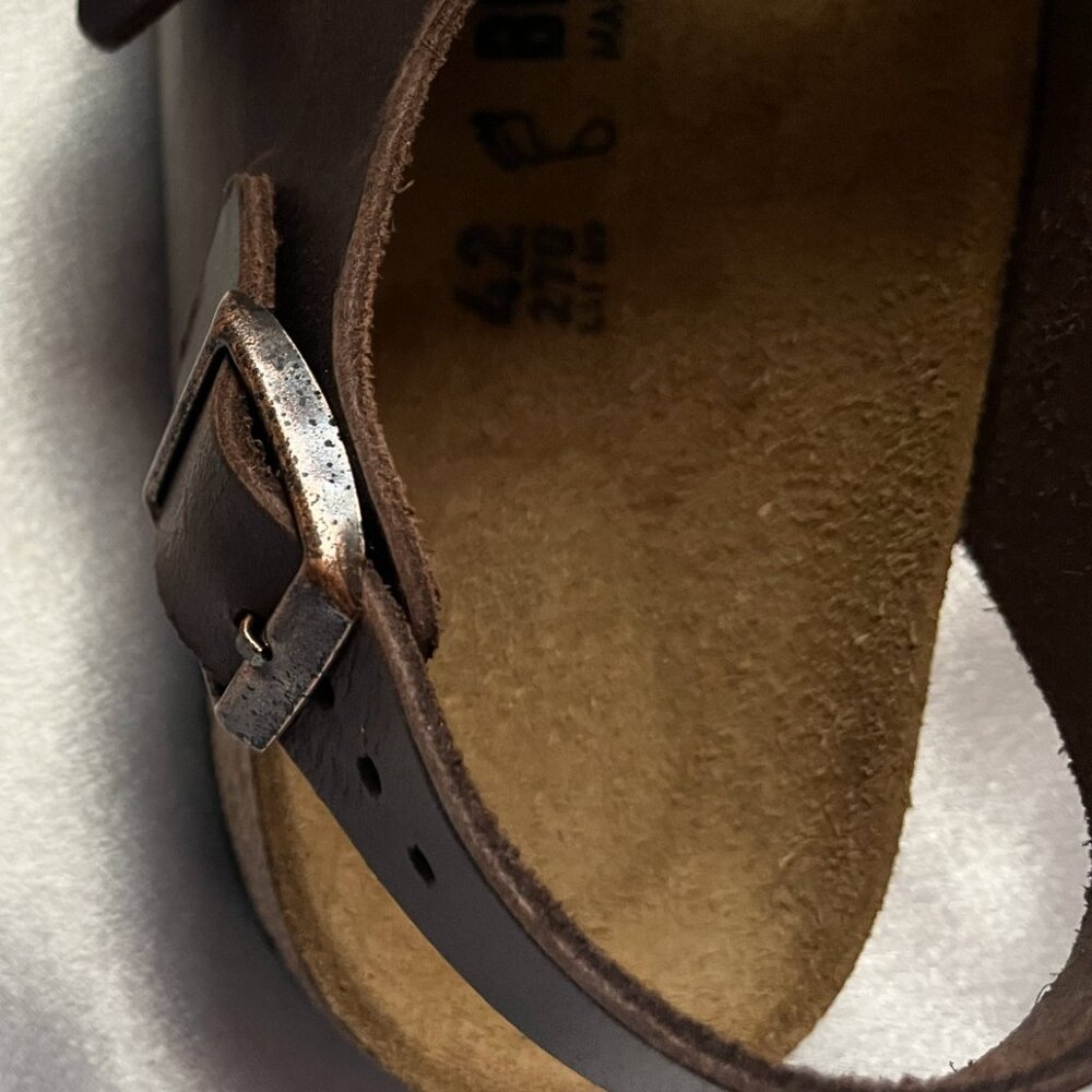 Birkenstock Milano Oiled Leather Habana Color EU Size 42 (US Sz 9 Men/11 Women) - Picture 11 of 16